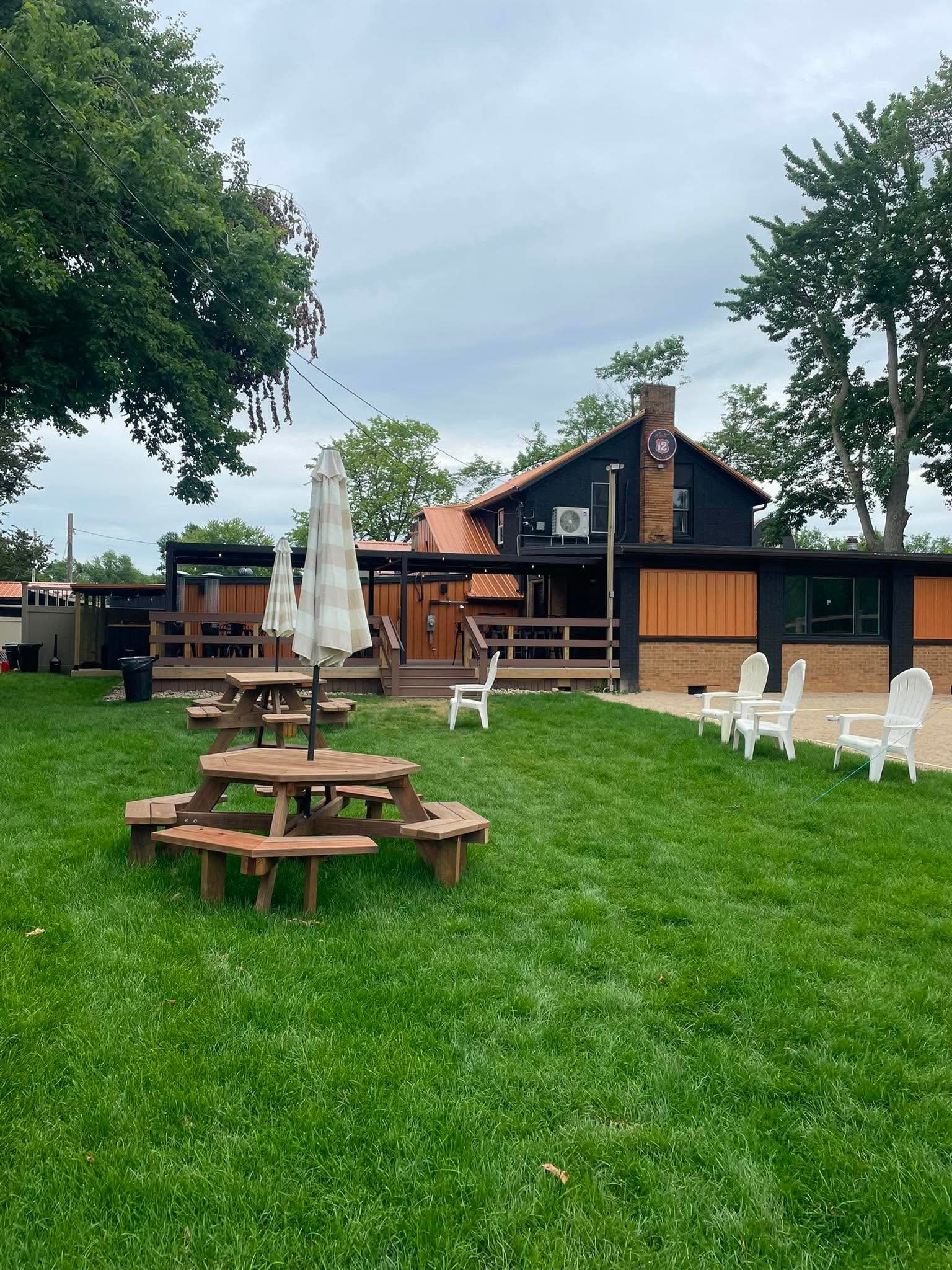 Outdoor bar and patio crowd